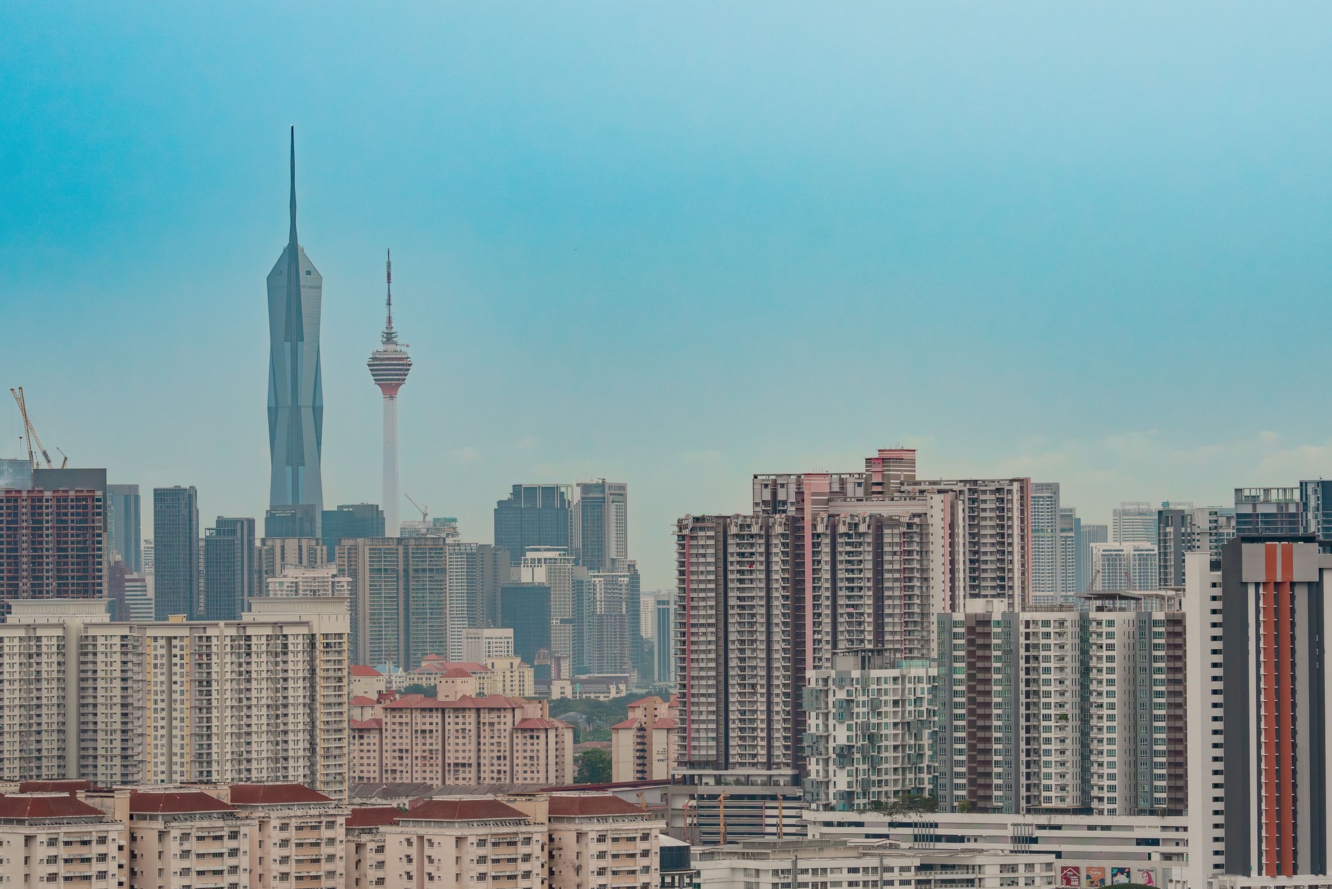 Skyline of The Exchange TRX and KL Tower